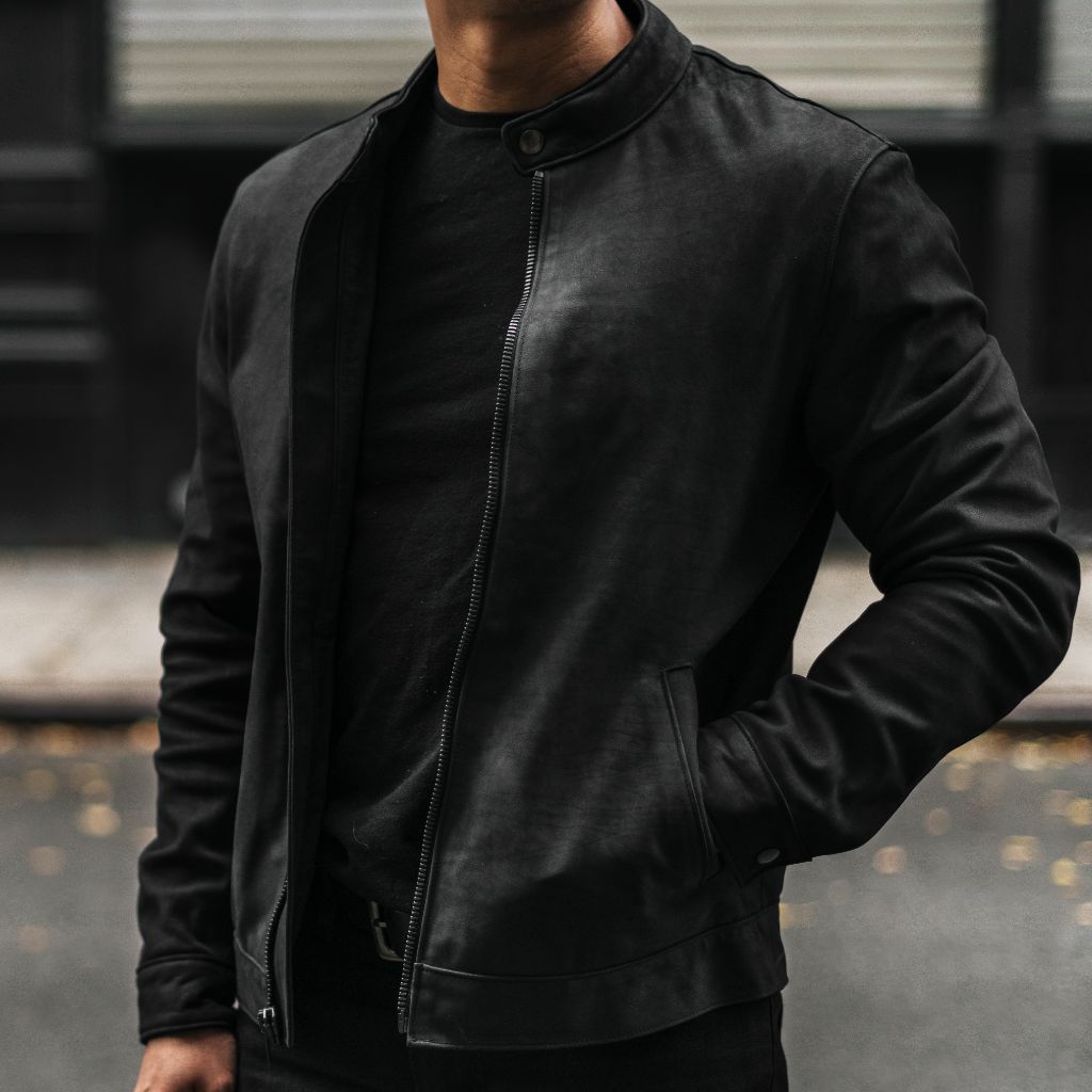 Men's Racer Jacket | Black Matte