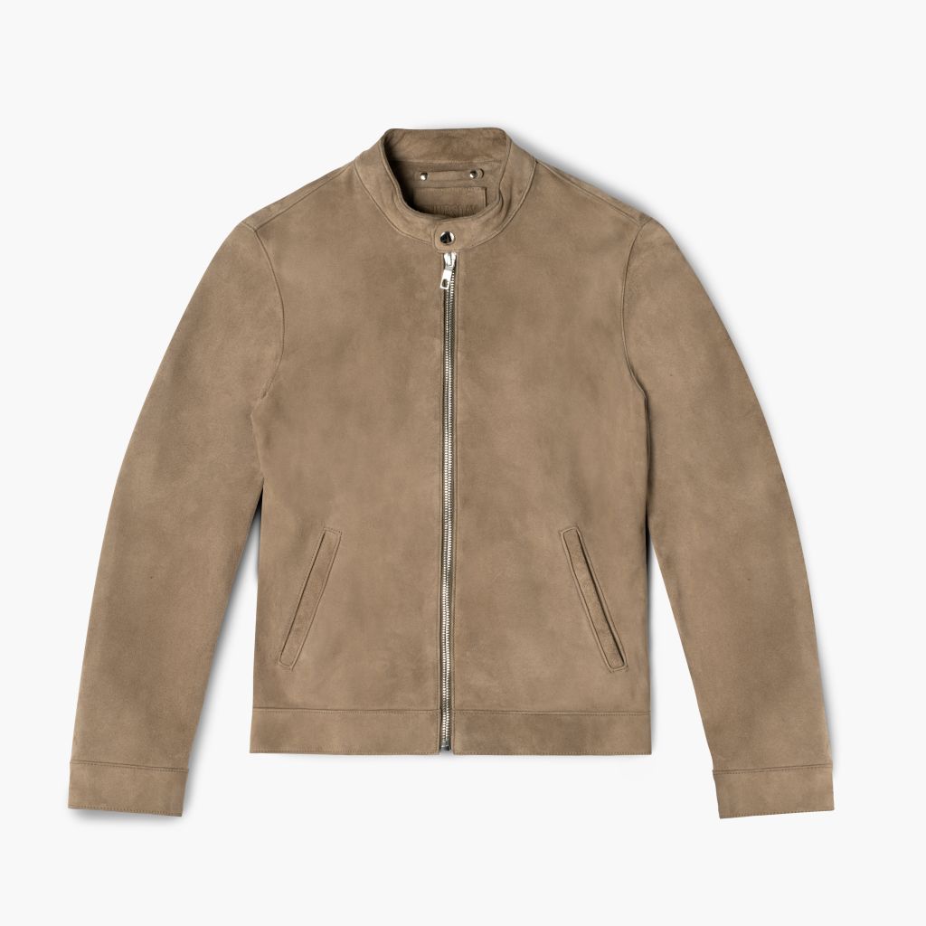 Men's Racer Jacket | Taupe