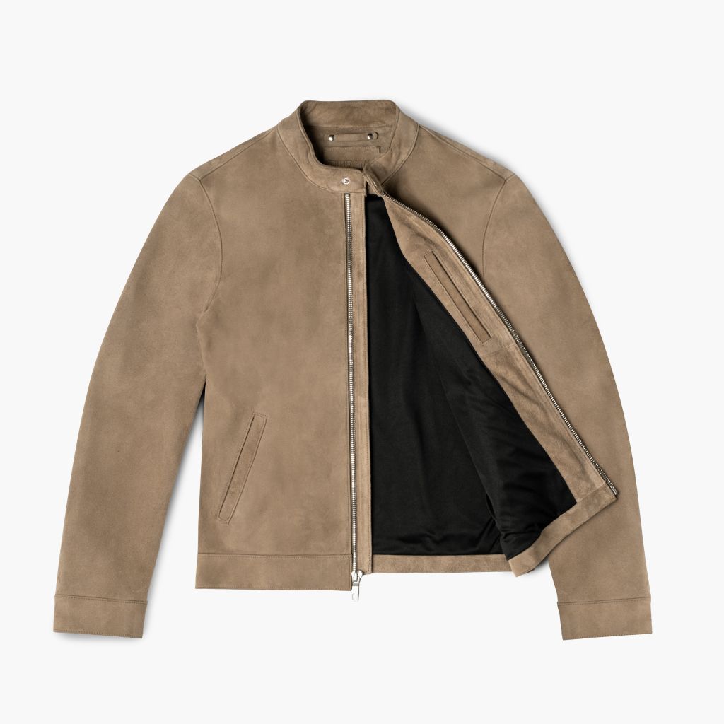 Men's Racer Jacket | Taupe
