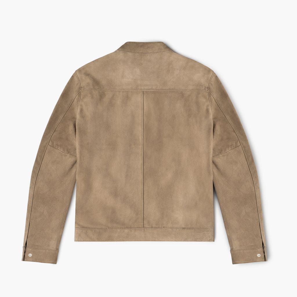 Men's Racer Jacket | Taupe