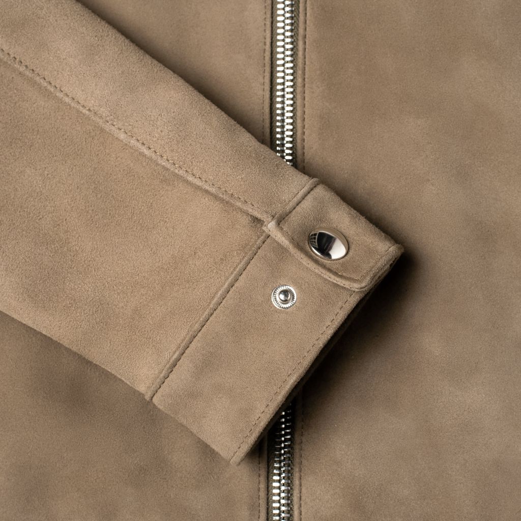 Men's Racer Jacket | Taupe