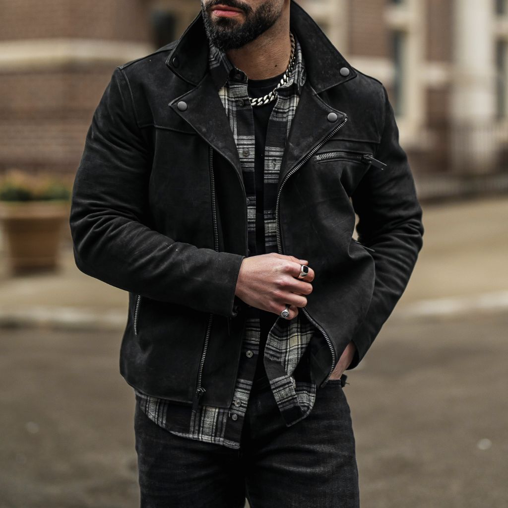 Men's Motorcycle Jacket | Black Matte