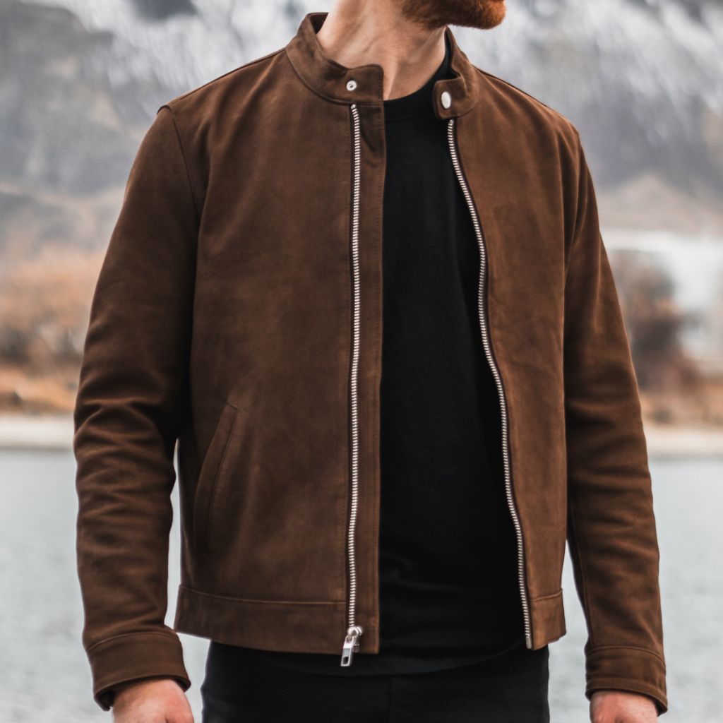Men's Racer Jacket | Tobacco (Nickel Hardware)