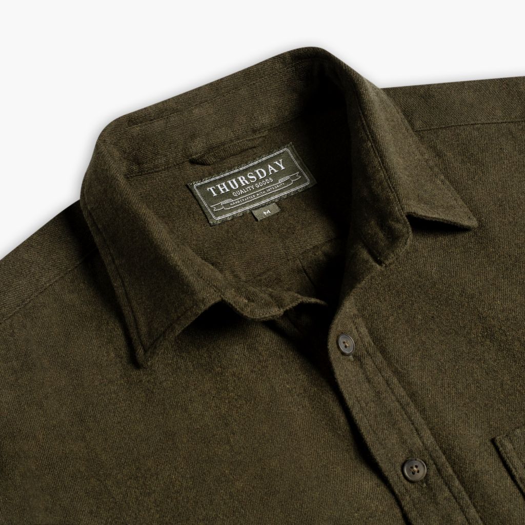 Men's Solid Shirt | Olive