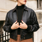 Women's Major League Jacket | Black Mocha