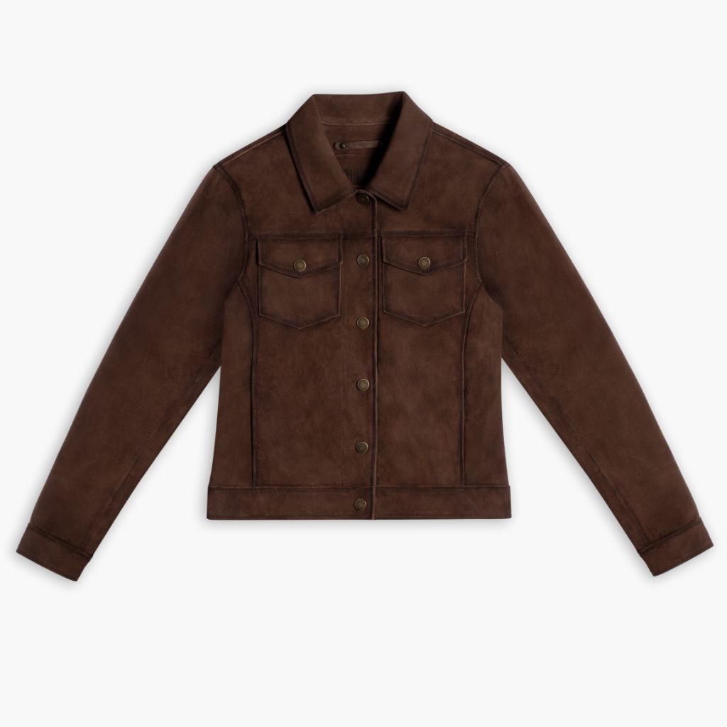 Women's Suede Western Jacket | Brown