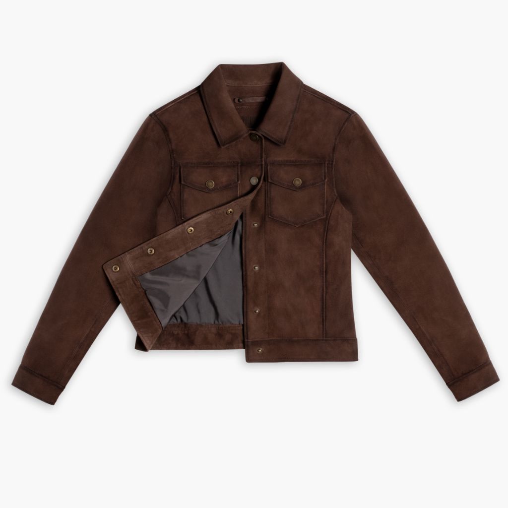 Women's Suede Western Jacket | Brown