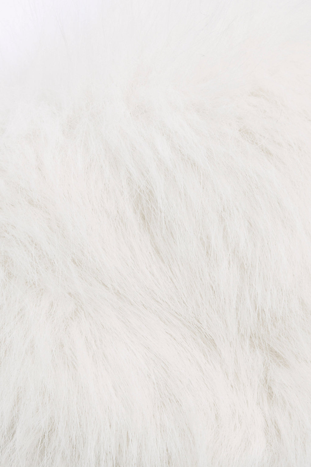Women's Faux Fur Triangle Bralette in White — Intimates