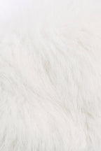 Women's Faux Fur Triangle Bralette in White — Intimates
