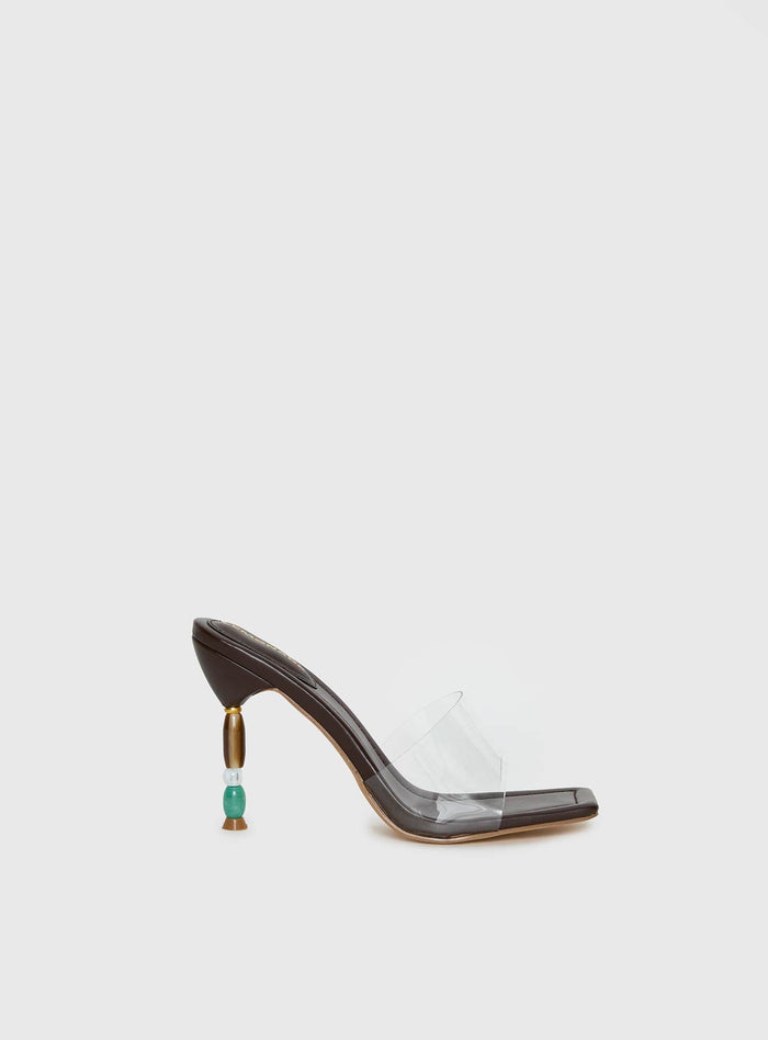 Women's Garnet Beaded Heels Multi