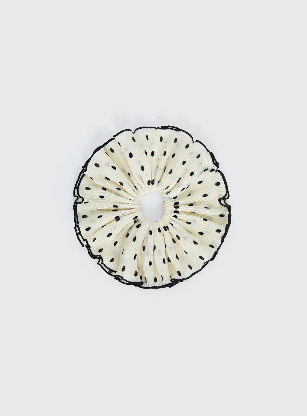 Greatest Gift Scrunchie White Polka Dot — Hair Accessories