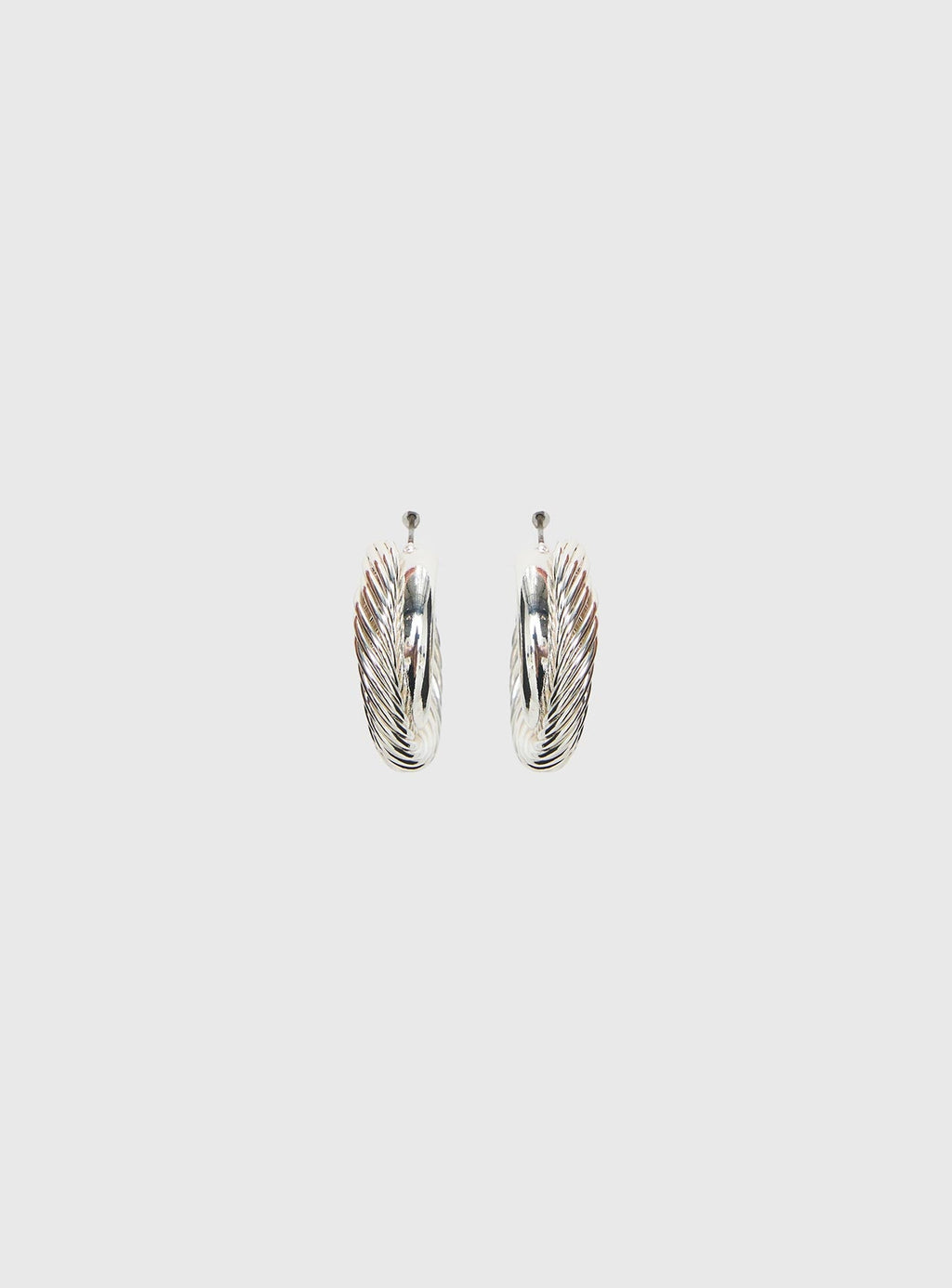 Aster Layered Hoops Silver — Earrings