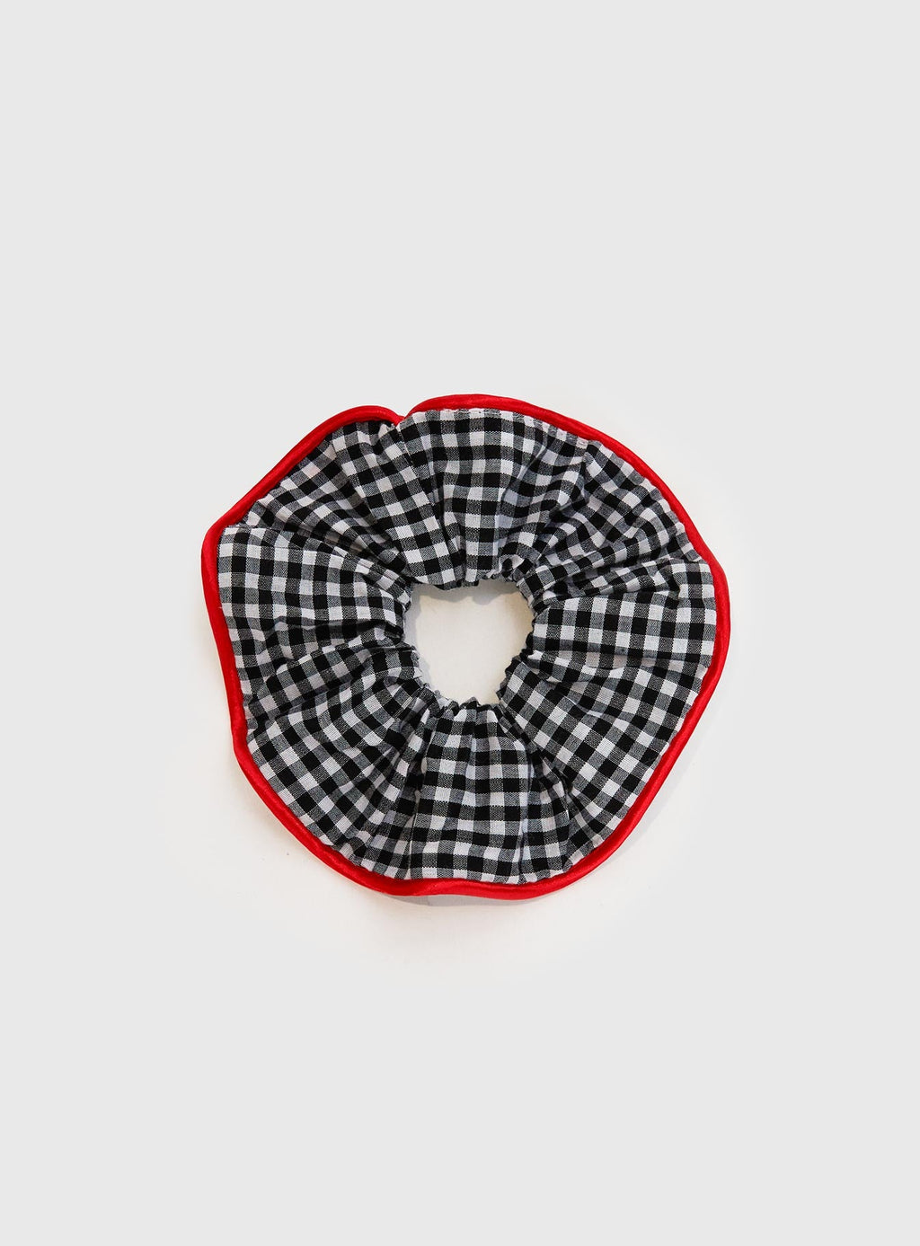 Every Second Scrunchie Black Gingham — Hair Accessories