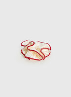 Dovie Frill Scrunchie Red / White Polka Dot — Hair Accessories
