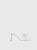 Women's Exotic Etty Floral Detail Heels White