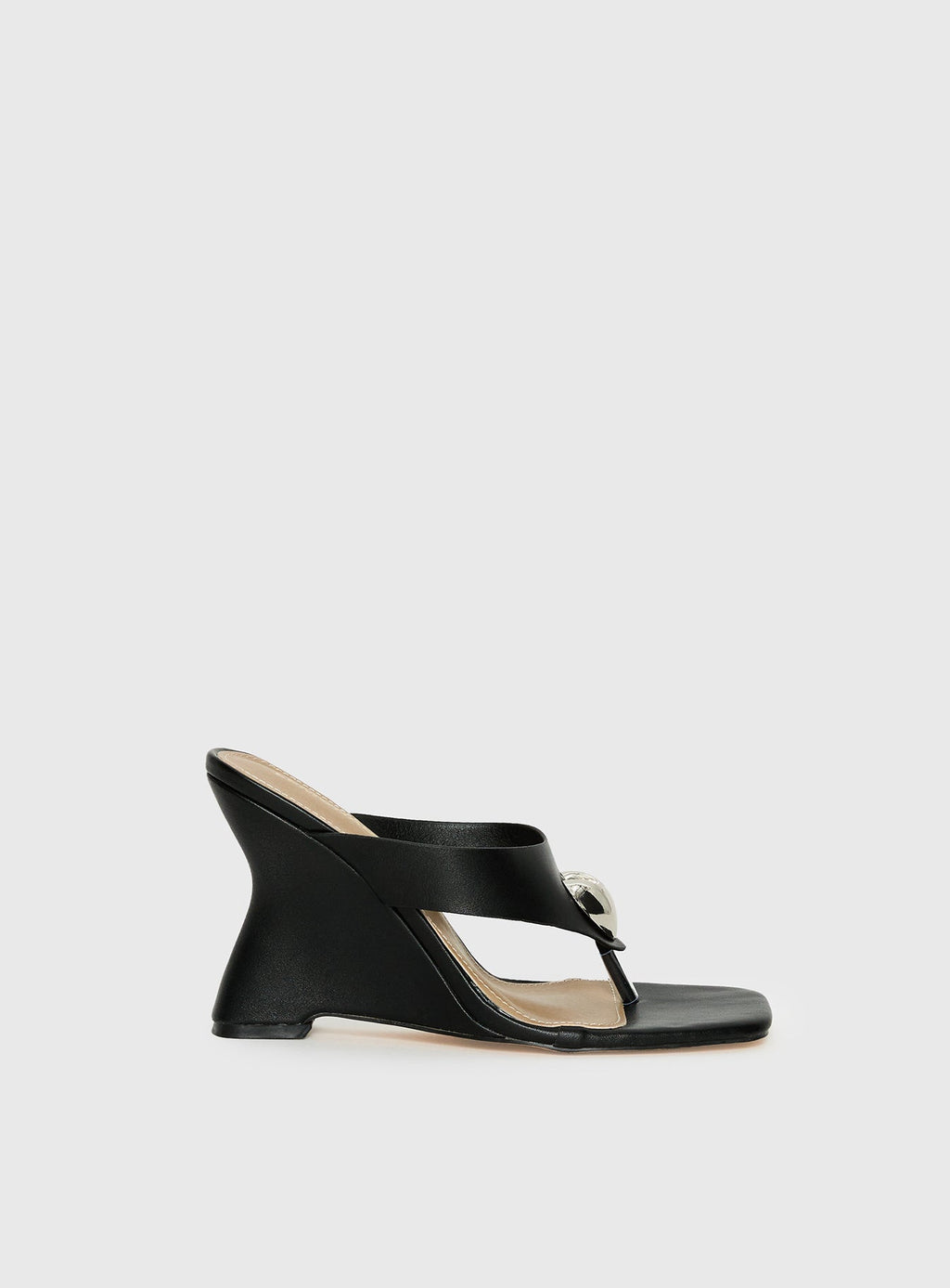 Women's Gifted Thong Heels Black