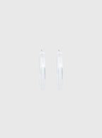 Stars Shine Hoop Earrings Clear