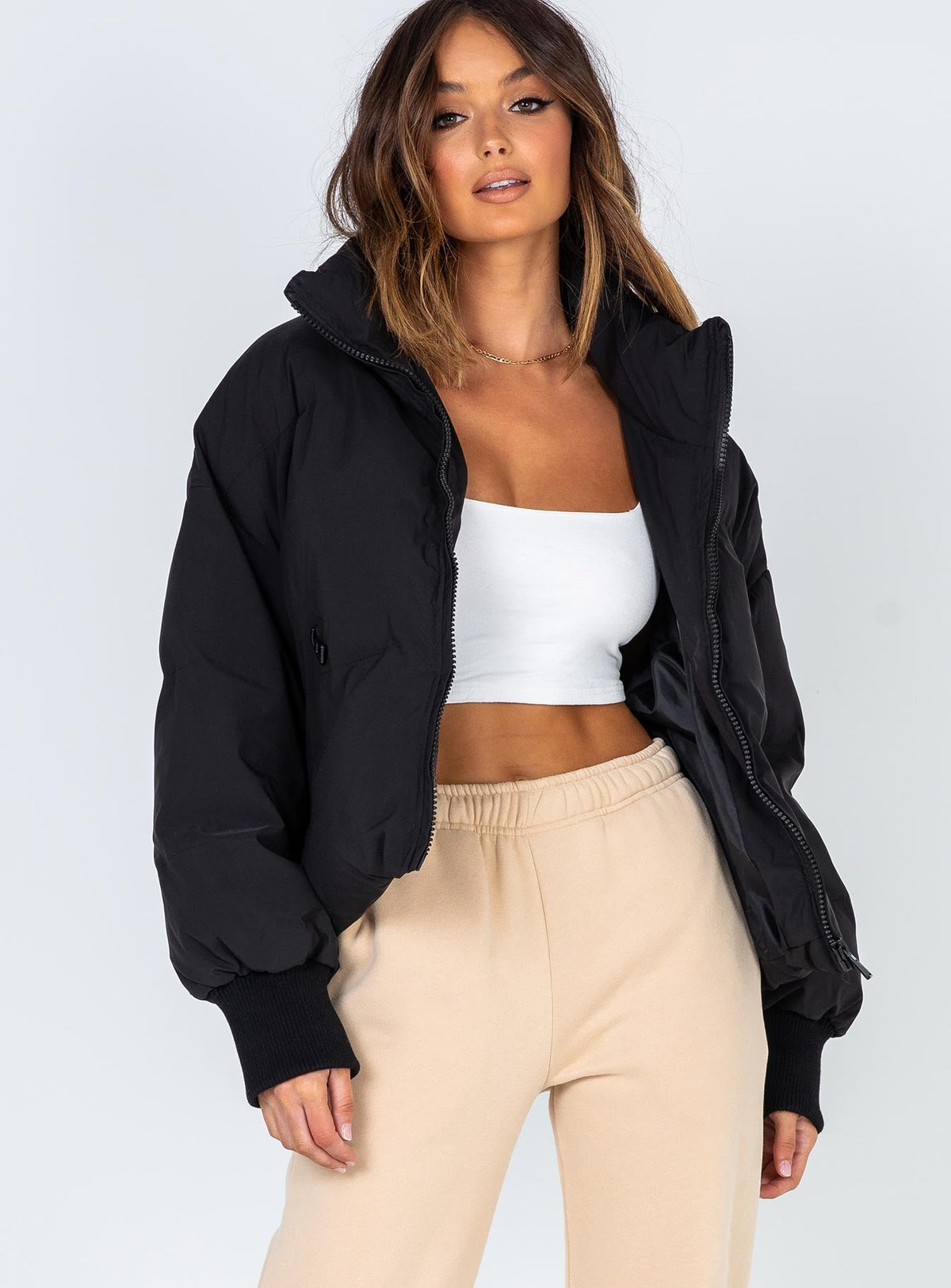 Women's Abe Puffer Jacket Black