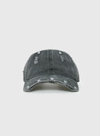 Night Shift Distressed Stud Cap Black — Hat
