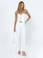 Women's Archette Corset Vest White