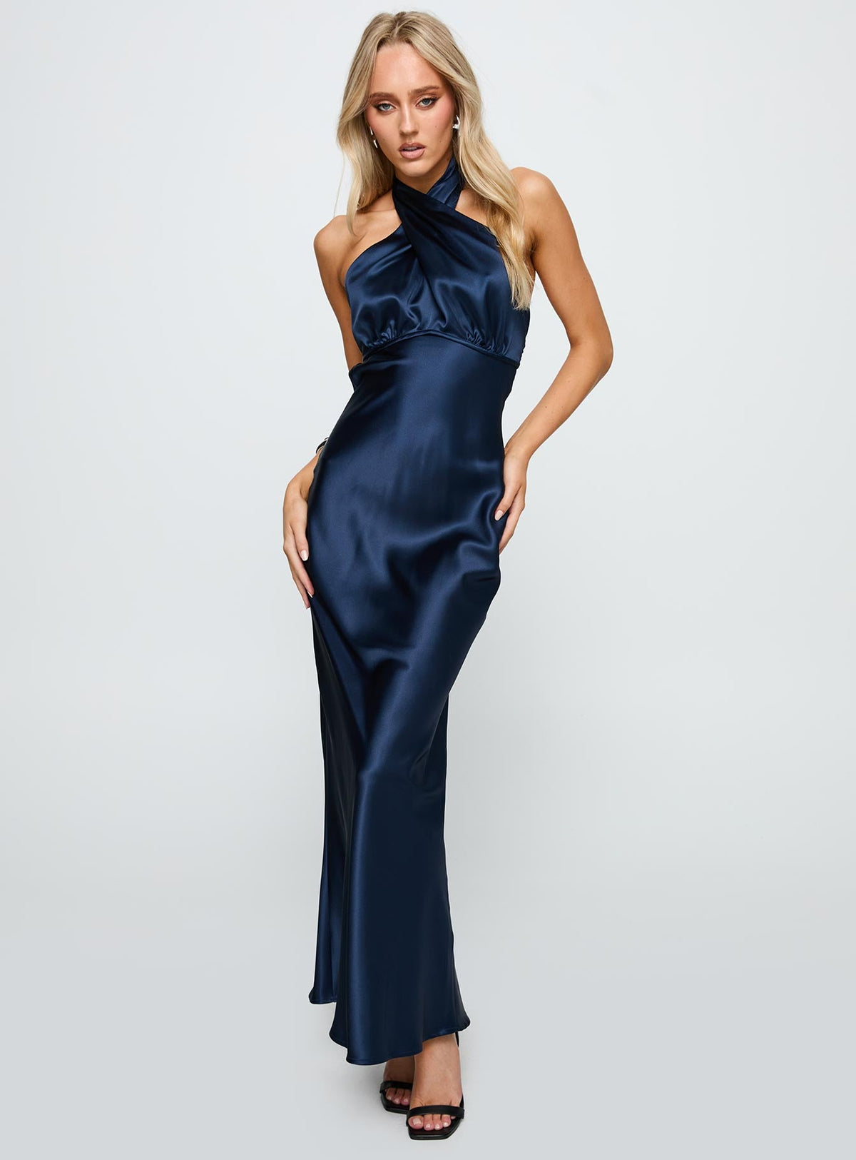 Women's Rosaminta Halter Maxi Dress Cobalt Blue — Dress