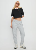 Women's Ohio State Cropped Soccer Jersey Tee Black