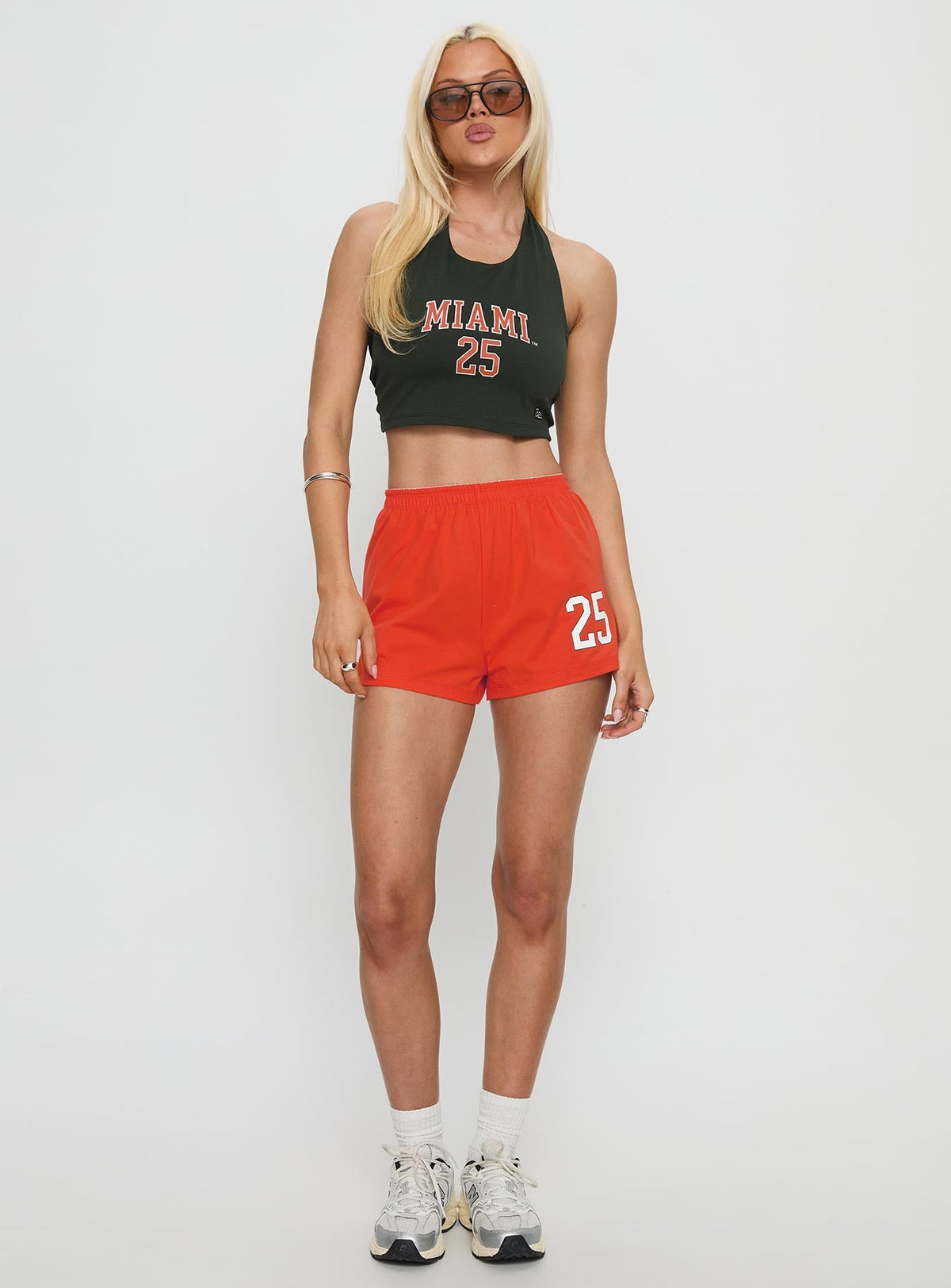 Women's Miami Soffee Shorts Orange — Top