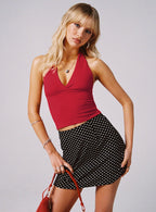 Women's Whimsy Halter Top Red