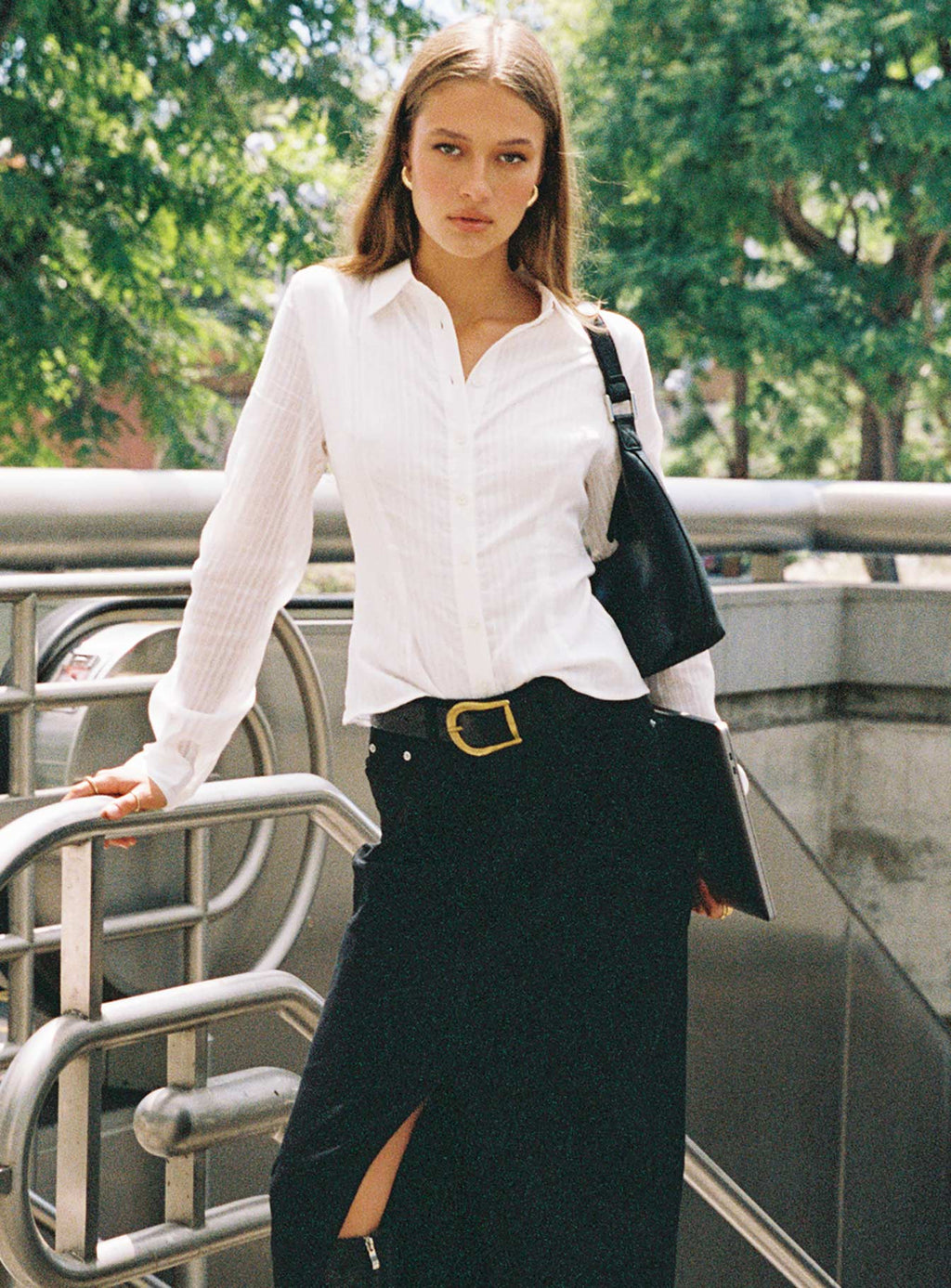 Women's Fogler Shirt White — Top