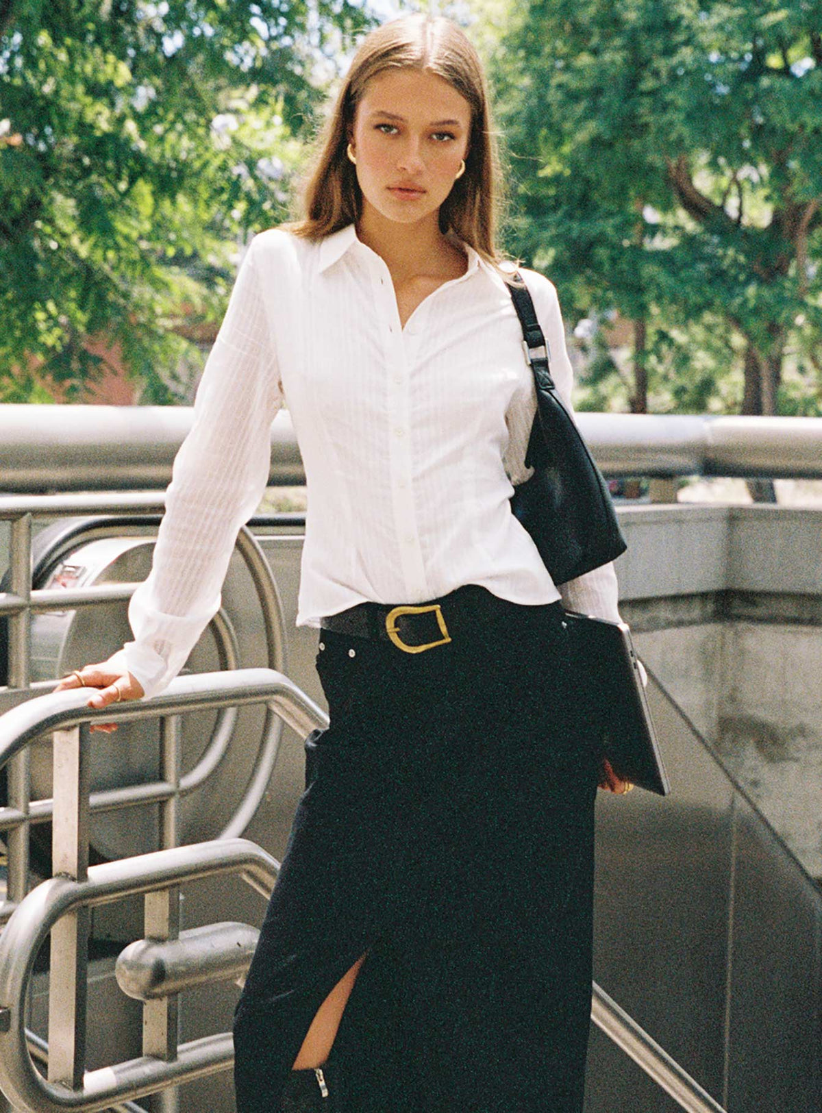 Women's Fogler Shirt White — Top
