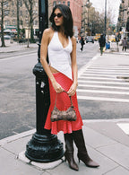 Women's Musemeci Midi Skirt Red