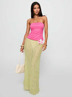 Women's Plotline Strapless Top Pink
