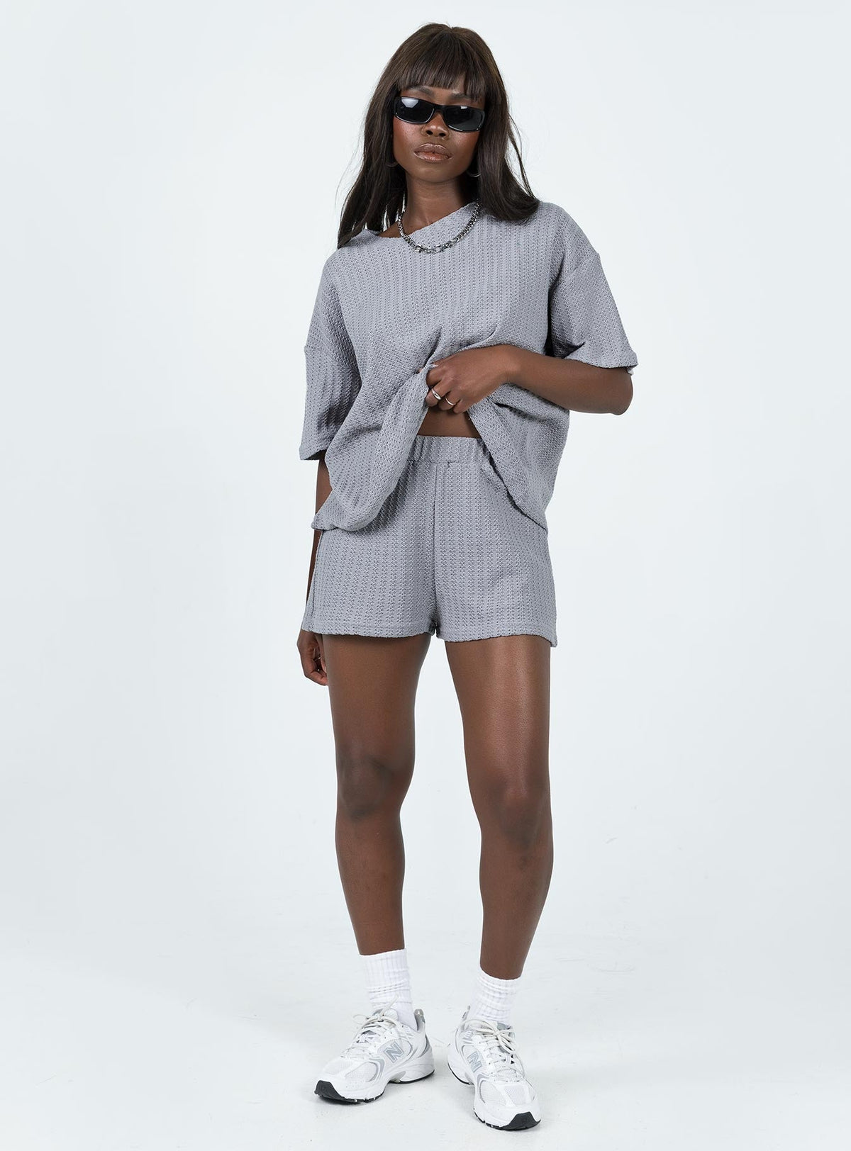 Women's Cammie Knit Set Grey