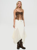 Women's Andorra Top Brown