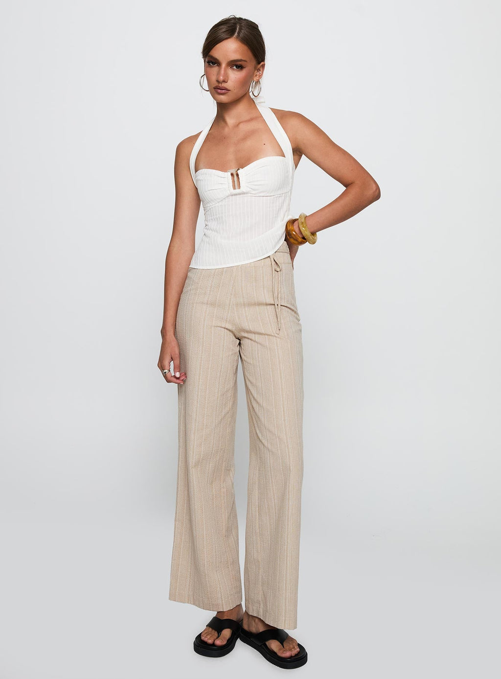 Women's Isabetta Halter Top White Petite