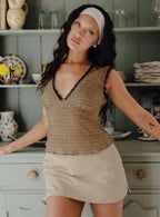 Women's Gigi Skort Beige — Skirt
