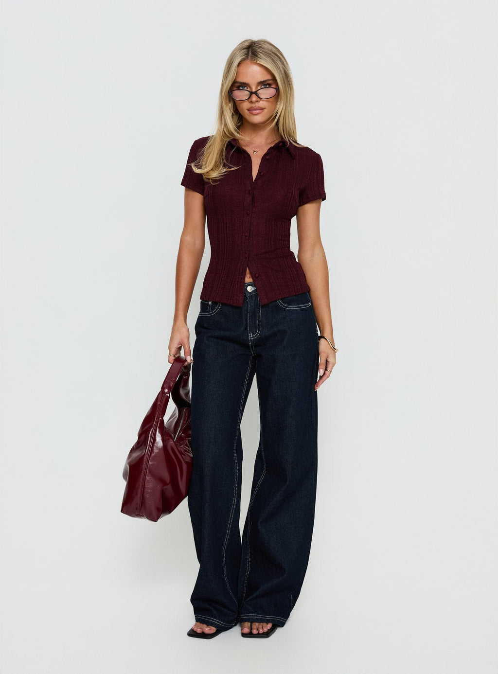 Women's When You Sleep Short Sleeve Top Wine