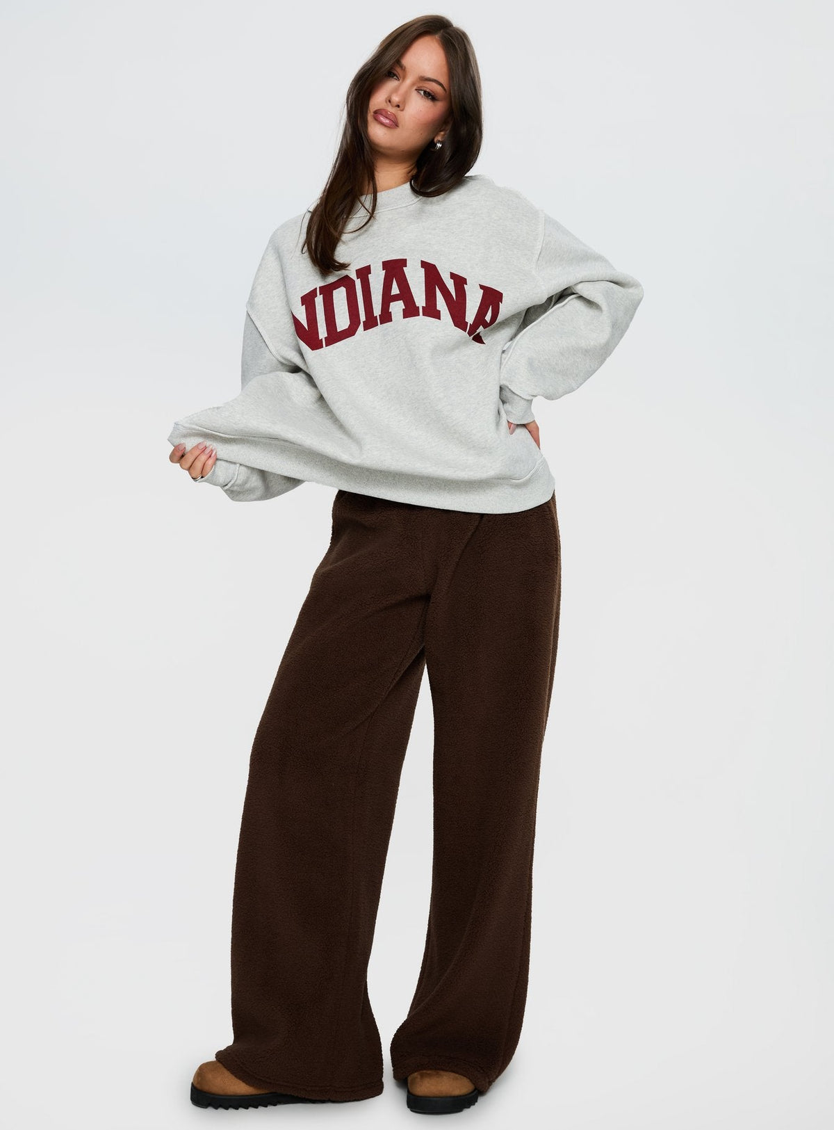 Women's When In Indiana Jumper Grey — Sweater
