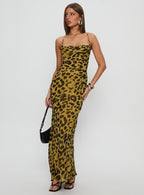Women's Celena Maxi Dress Leopard — Dress