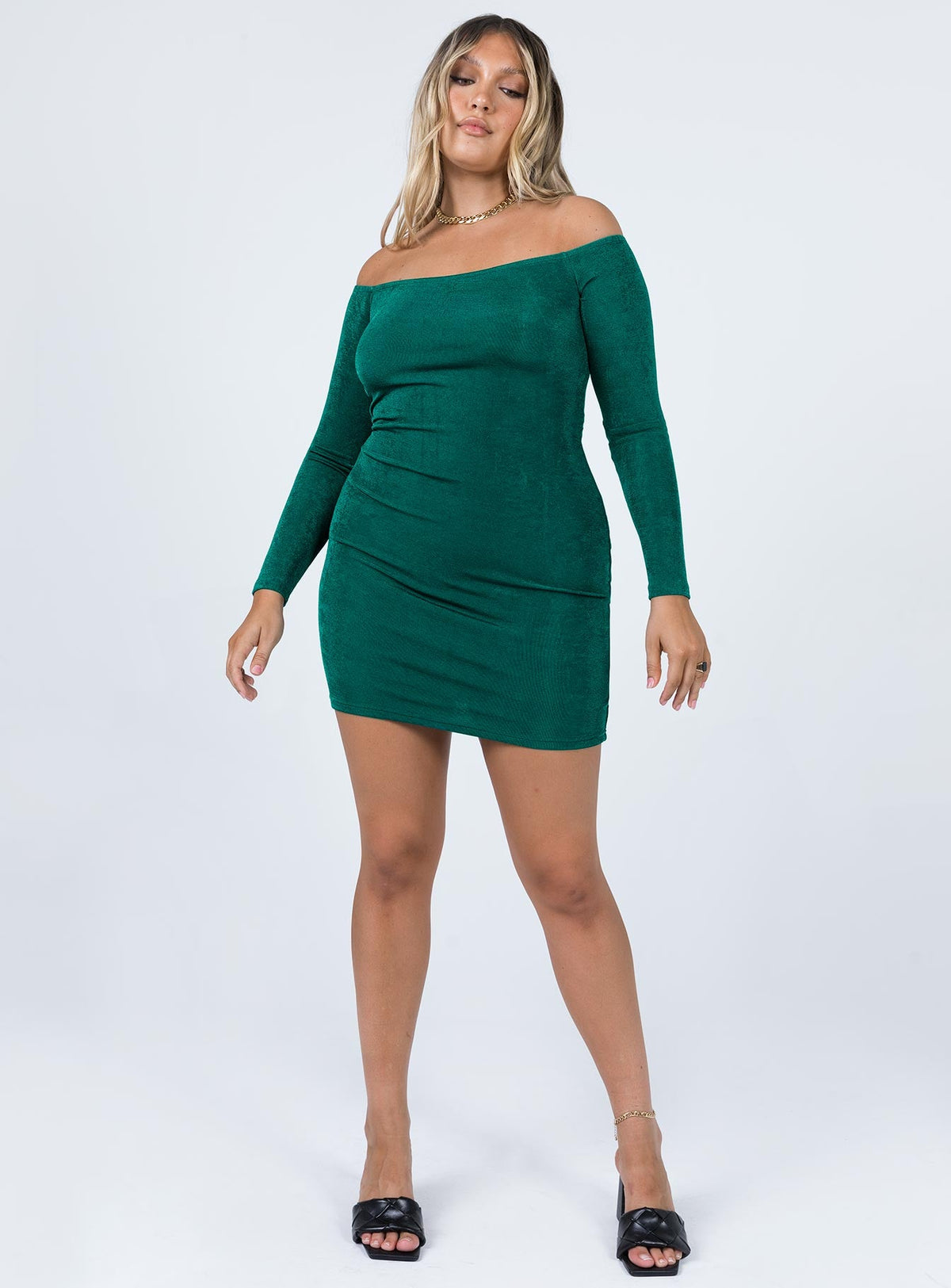 Women's Estelle Mini Dress Green — Dress