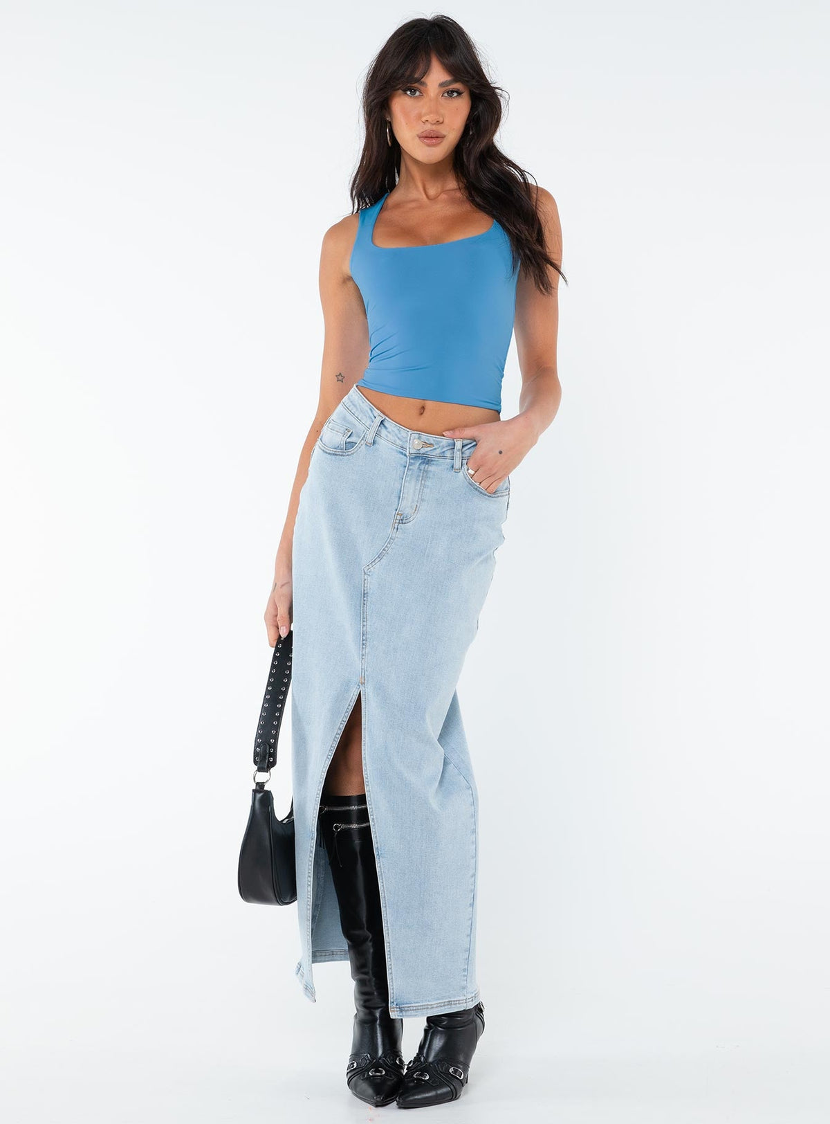 Women's Back In Time Top Blue