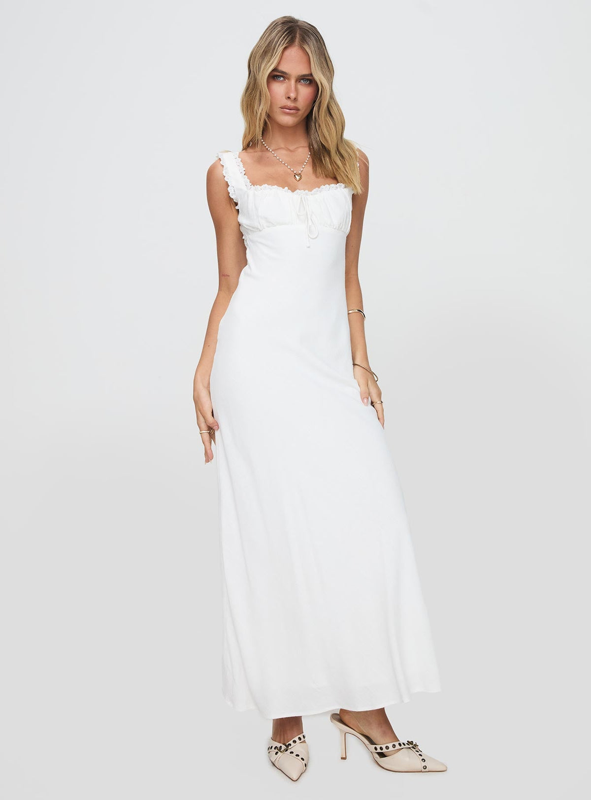 Women's Lillette Maxi Dress White — Dress