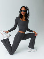 Women's Thriving Activewear Top Grey