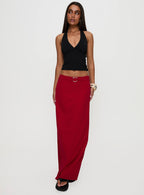Women's Devoted Maxi Skirt Red