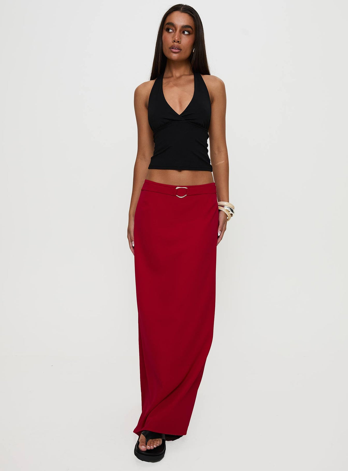 Women's Devoted Maxi Skirt Red