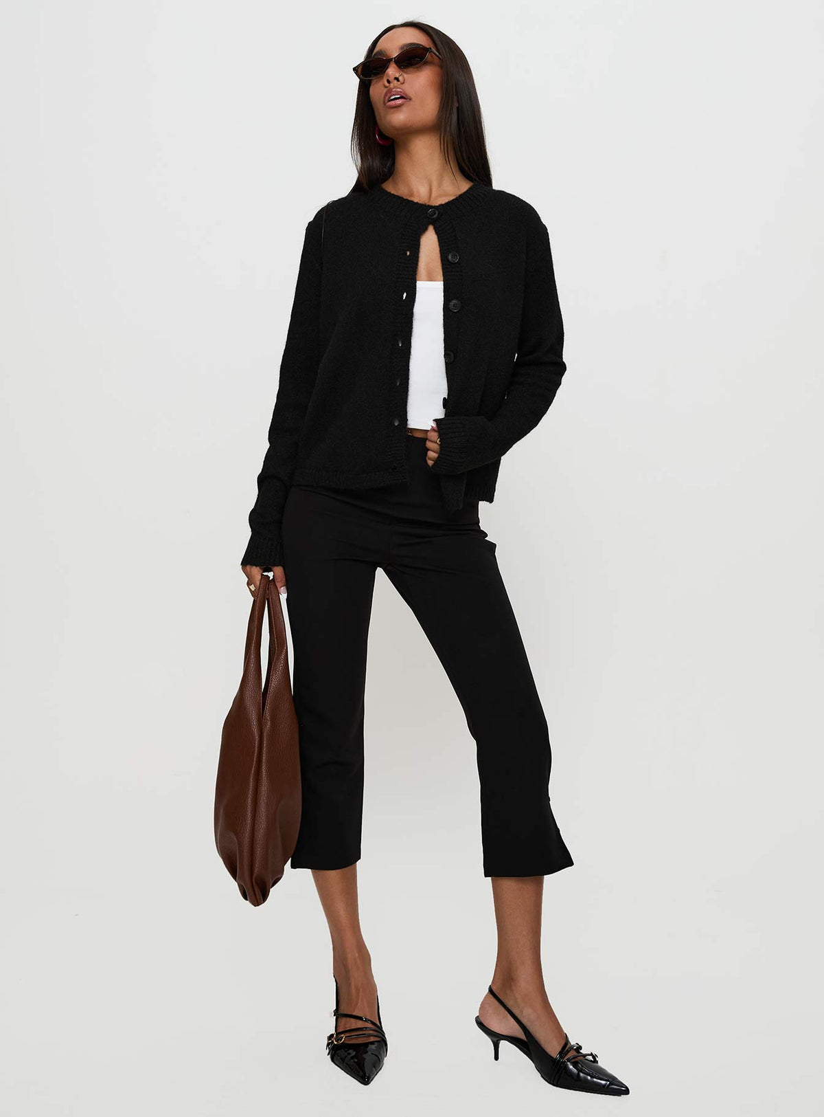 Women's Denmark Cardigan Black — Sweater