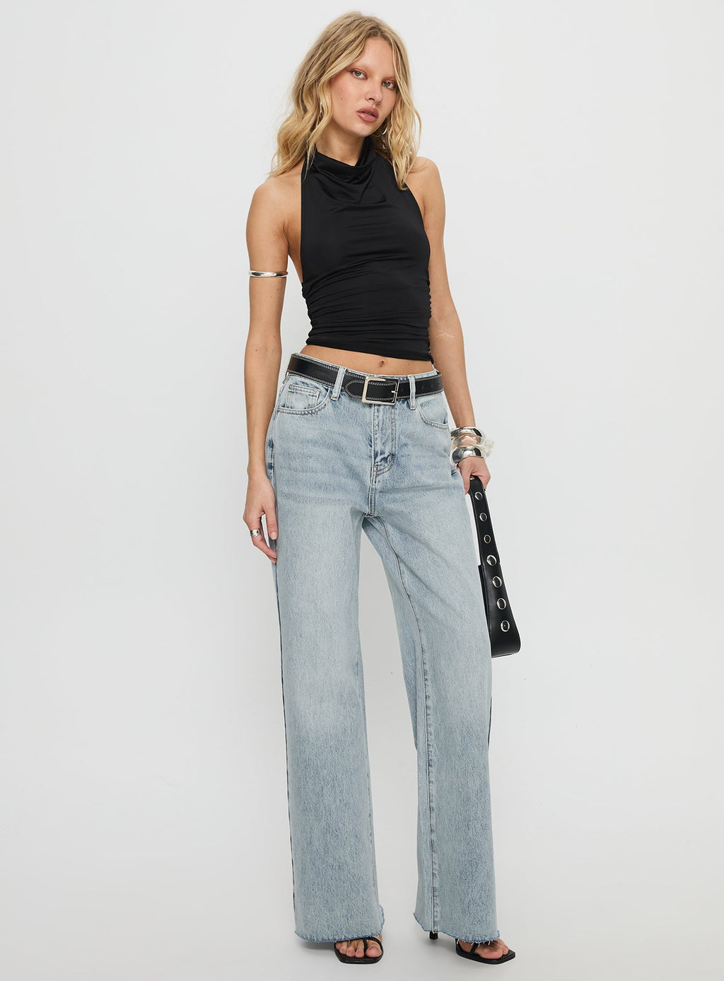 Women's Henesey High Rise Straight Leg Jeans Light Wash