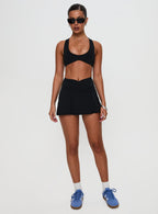 Women's Pulse Active Halter Crop Black — Activewear