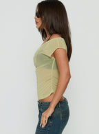 Women's Tanjiro One Shoulder Top Green