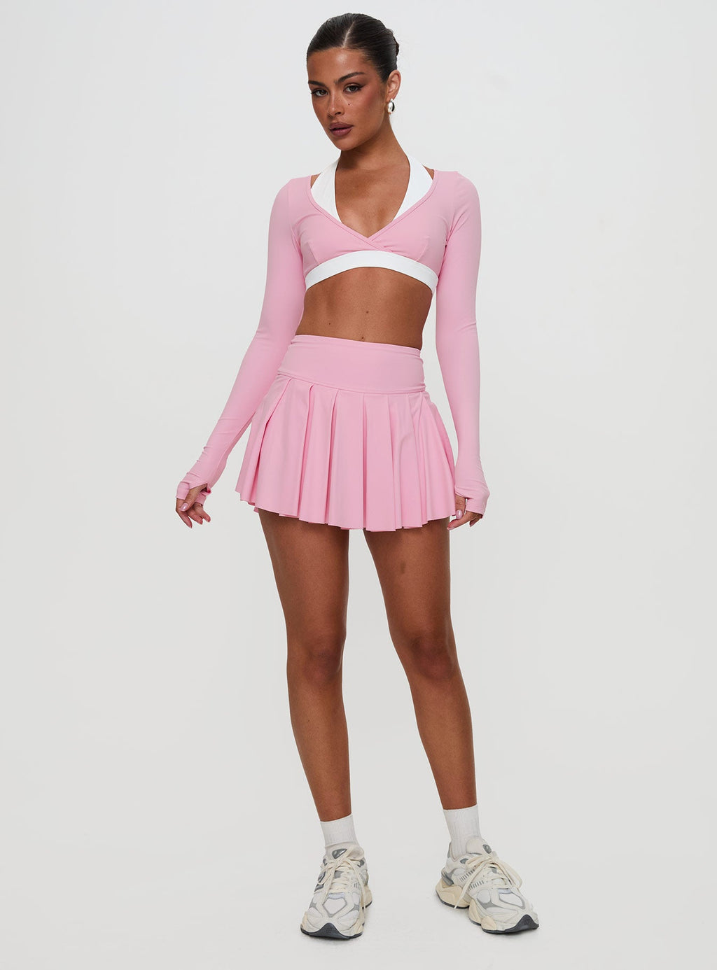 Women's Dynamic Pleat Active Skort Pink — Skirt